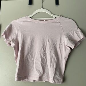 Skims Vintage Cropped Tee Light Pink